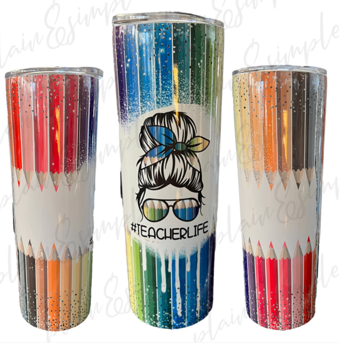 Messy Bun Teacher Life - Back To School Tumbler – RCS Blanks, LLC