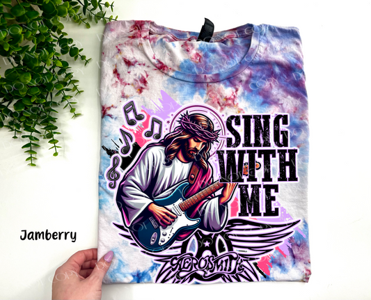 Sing With Me - Jamberry Ice Dyed Tshirt - YOUTH & ADULT