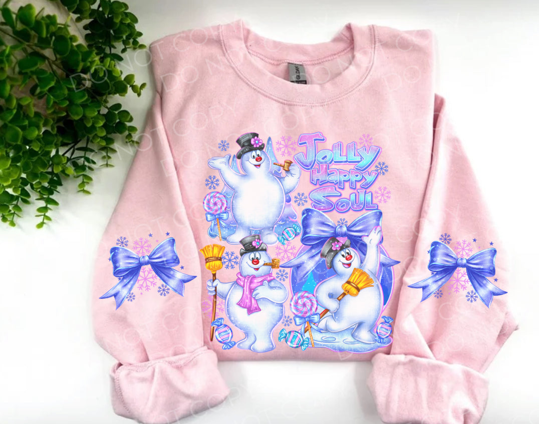 LIMITED TIME: Jolly Happy Soul with Sleeves - Light Pink Sweatshirt