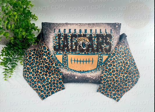 Jaguars - Bleached Dark Heather Sweatshirt With Printed Sleeve
