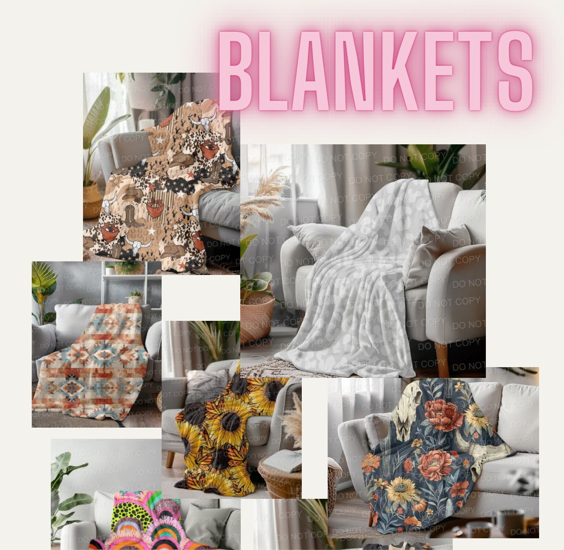 PINK FRIDAY BOUTIQUE PREORDER: New Pattern Blankets