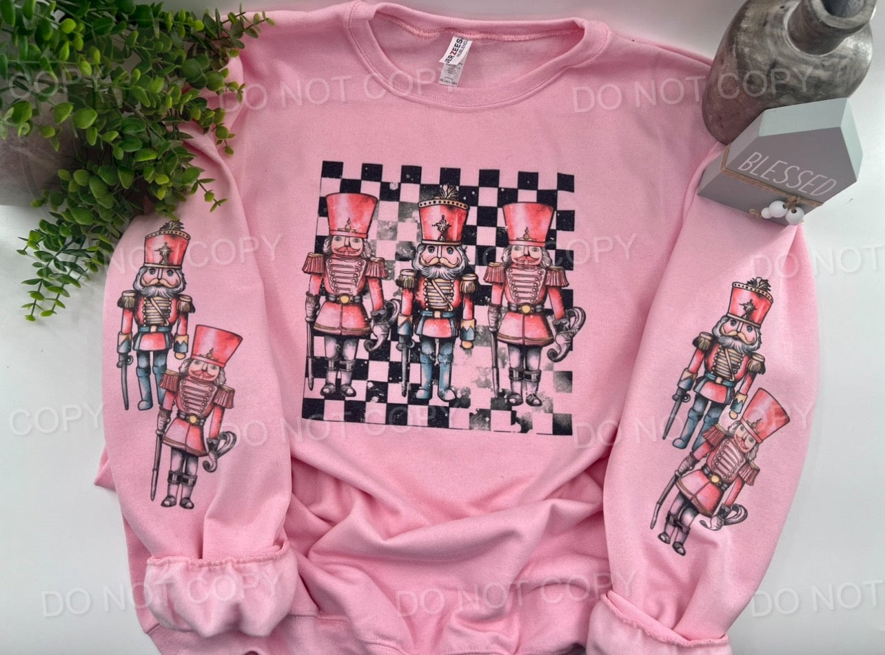 Toy Soldiers With Sleeves - Light Pink Sweatshirt