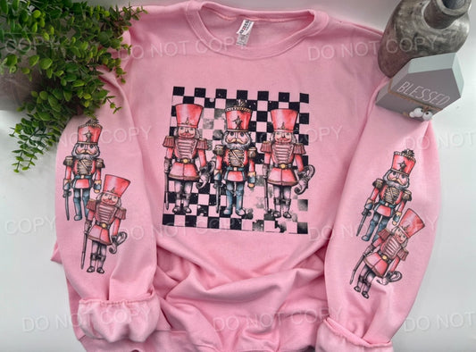 Toy Soldiers With Sleeves - Light Pink Sweatshirt