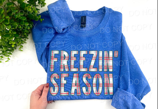 Freezin’ Season - Heather True Royal Sweatshirt