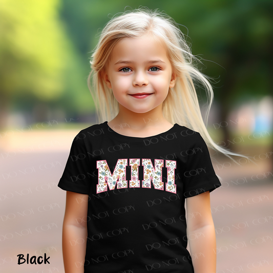 Mini Floral - Black - YOUTH