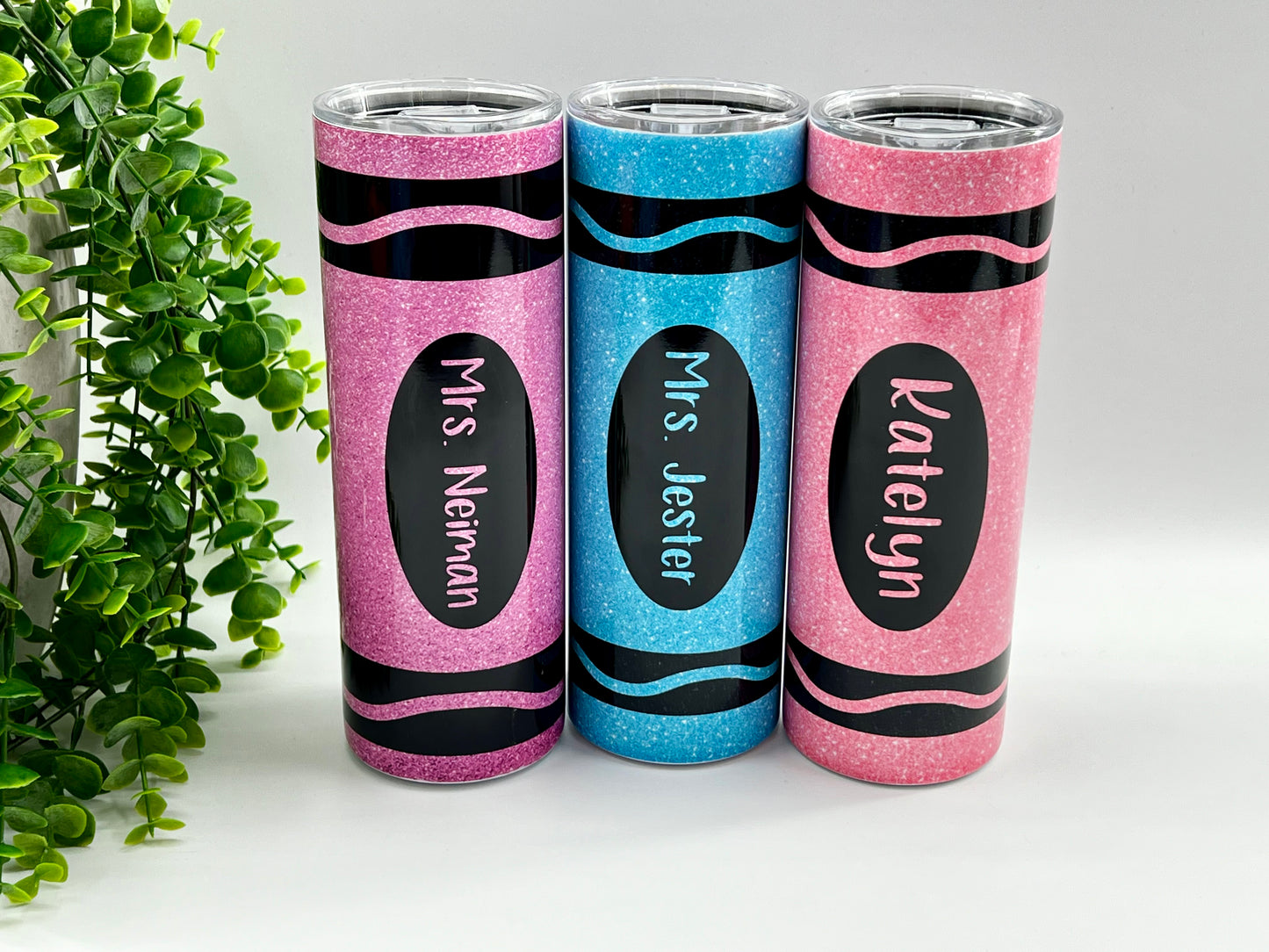 Glitter Crayon Teacher Appreciation - 20 oz Tumbler