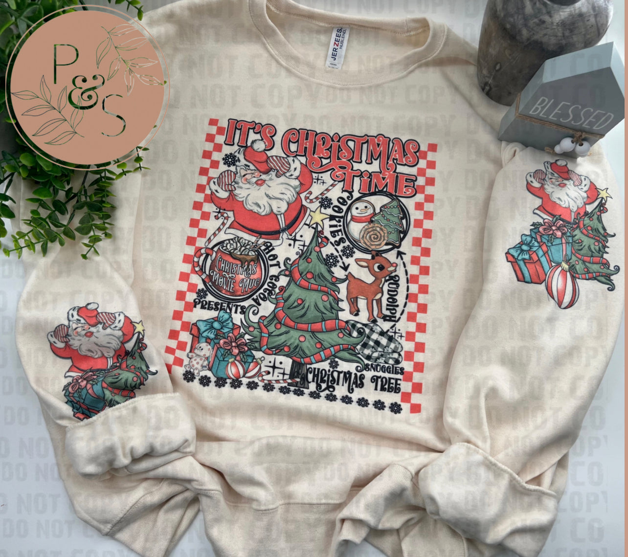 Its Christmas Time Sweatshirt - Custom