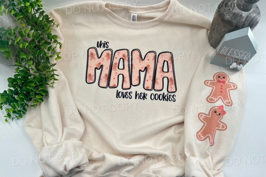 This Mama Loves Her Cookies - Sweat Cream Heather Sweatshirt