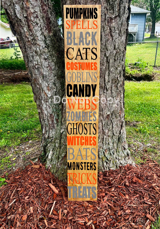 Halloween Words - E. American - Porch Sign