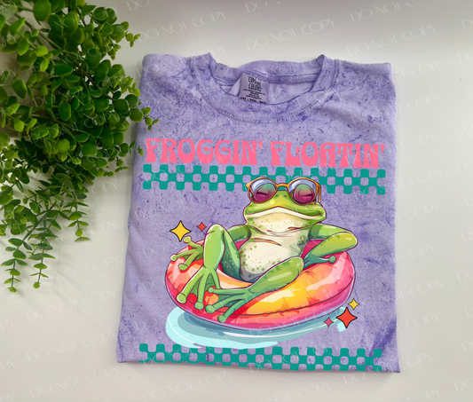 Froggin’ Floatin’  - Amethyst Colorblast Tshirt