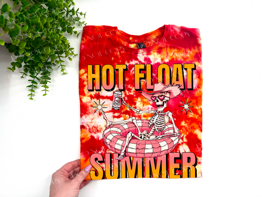 Hot Float Summer - Inferno Ice Dyed Tshirt - YOUTH & ADULT