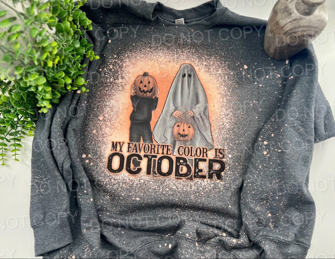 My Favorite Color Is October - Dark Heather Sweatshirt