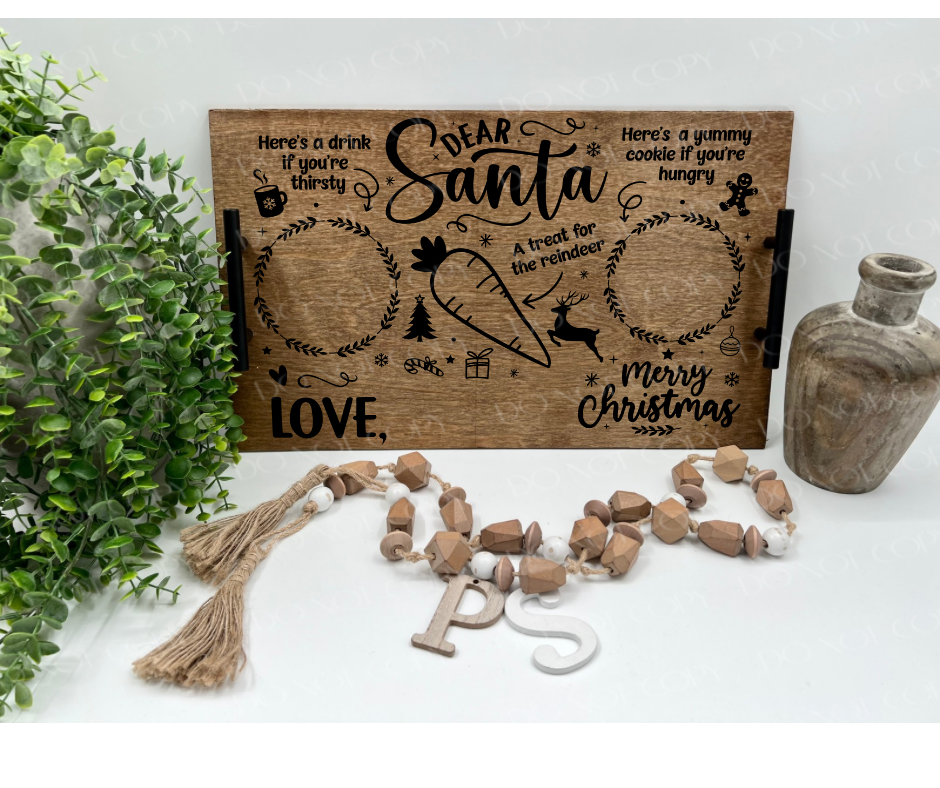 Dear Santa - Wood Tray