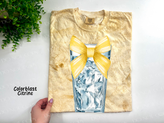 Iced Water - Citrine Colorblast Dyed Tshirt