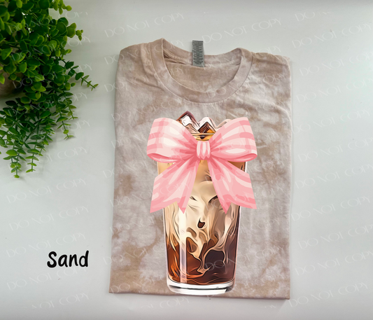 Iced Coffee - Sand Crystal Dyed Tshirt
