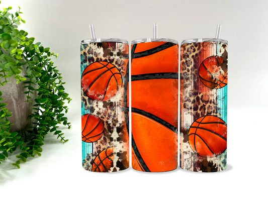 BASKETBALL / LEOPARD  -  20 oz Tumbler