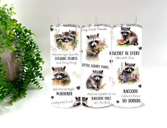 Raccoon Collage -  20 oz Tumbler