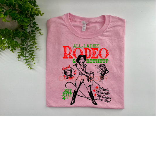 All Ladies Rodeo - Jerzees Classic Pink