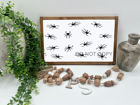 Spiders - White/Thick/E. Amer. - Wood Sign