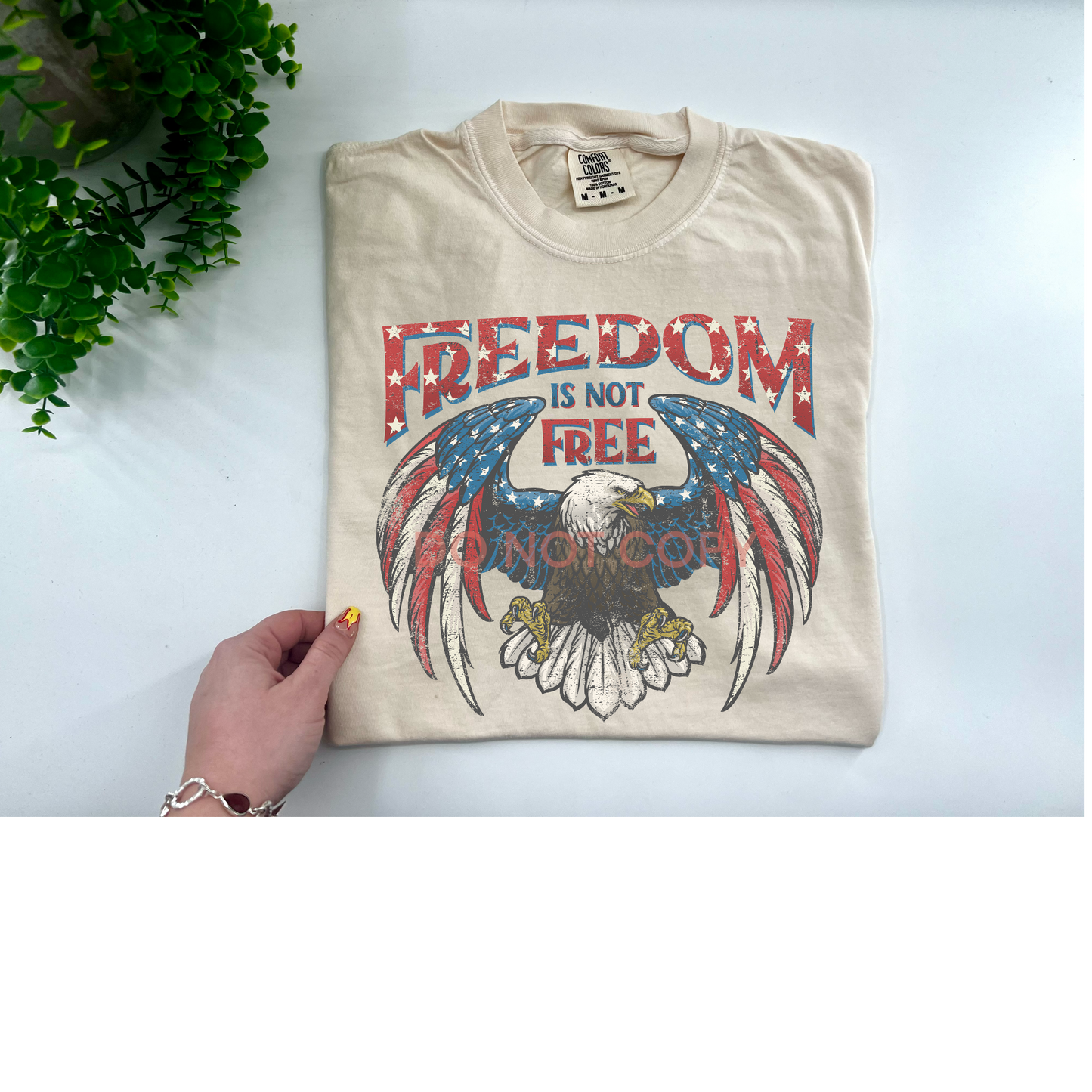 Freedom is Not Free  - Comfort Color - Ivory