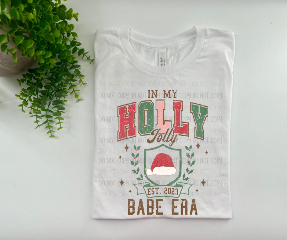 In My Holly Jolly     - Bella Canvas - White