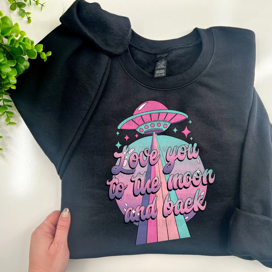 Love You To The Loon And Back - Black Sweatshirt