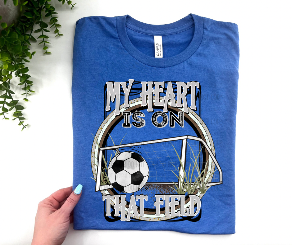 My Heart is On That Court - SOCCER - BELLA CANVAS — ROYAL