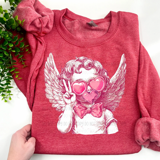 Cupid - Heather Scarlett Red Sweatshirt