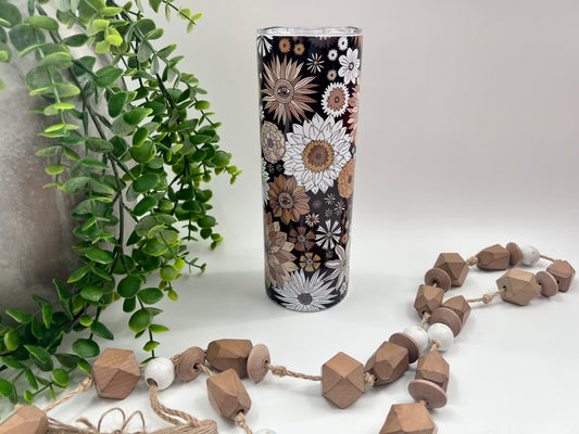 Neutral Fall Daisy’s - 20 oz Tumbler