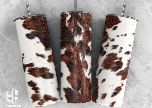 Brown Cowhide - 20 oz Tumbler