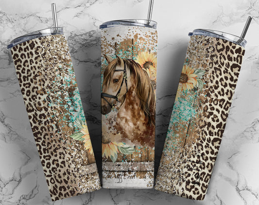 Horse Cheetah Print - 20 oz Tumbler