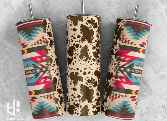 Cowhide Aztec - 20 oz Tumbler